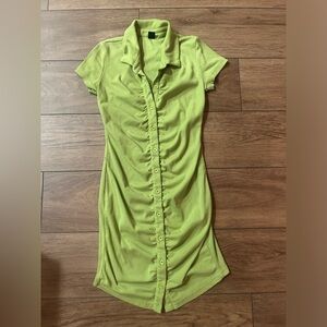 Green dress short